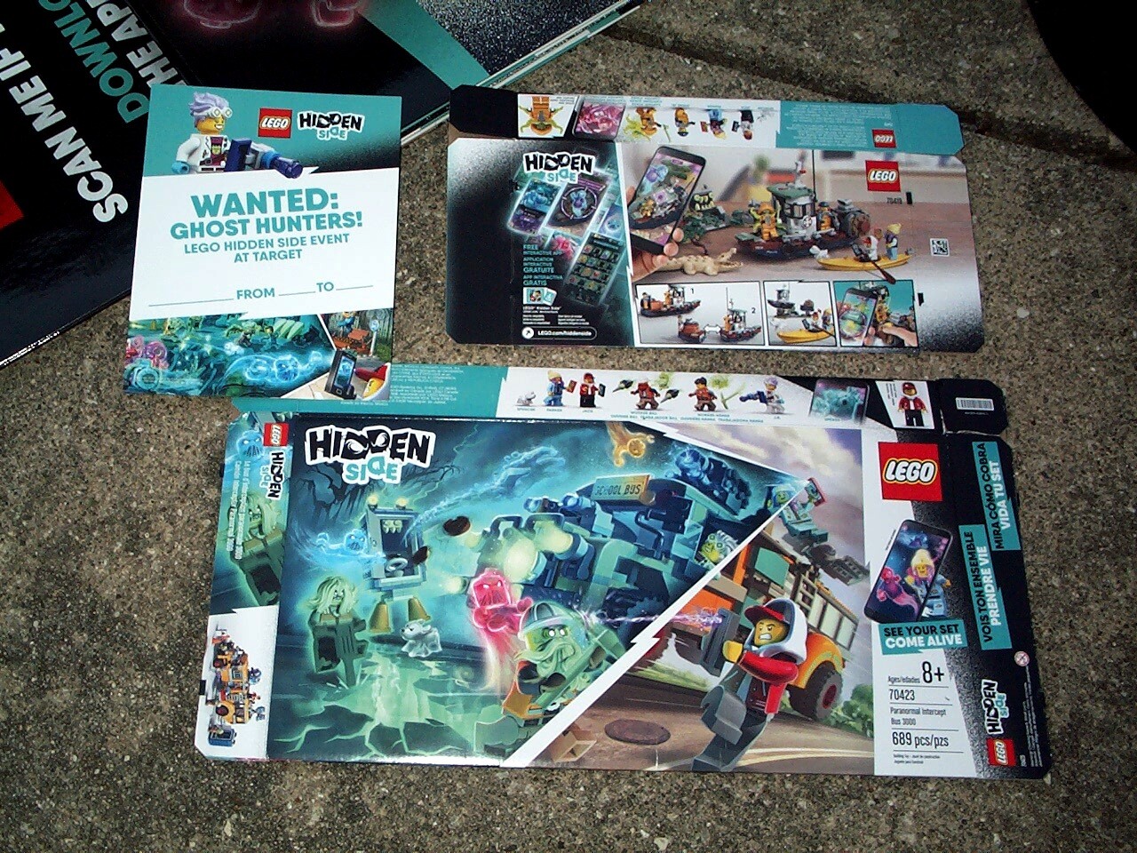 LEGO PROMO LOT Cardboard Store Game Display Ghost Promo Advertising 2019 in Box