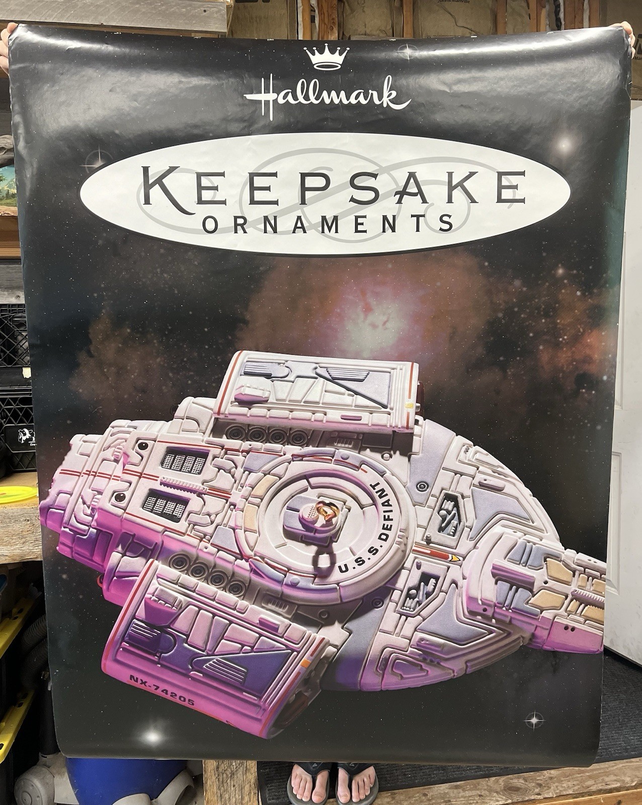 48×72 Mattel Hallmark Store Display Poster Barbie Star Trek Double Sided -Rolled