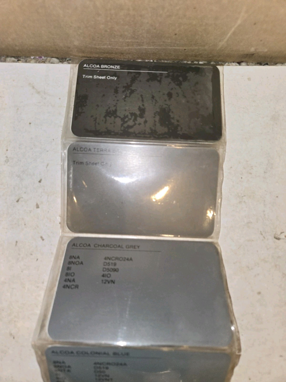 Vintage 70s/80s Alcoa Aluminum Siding Colors Salesman Sample,16 Samples,House