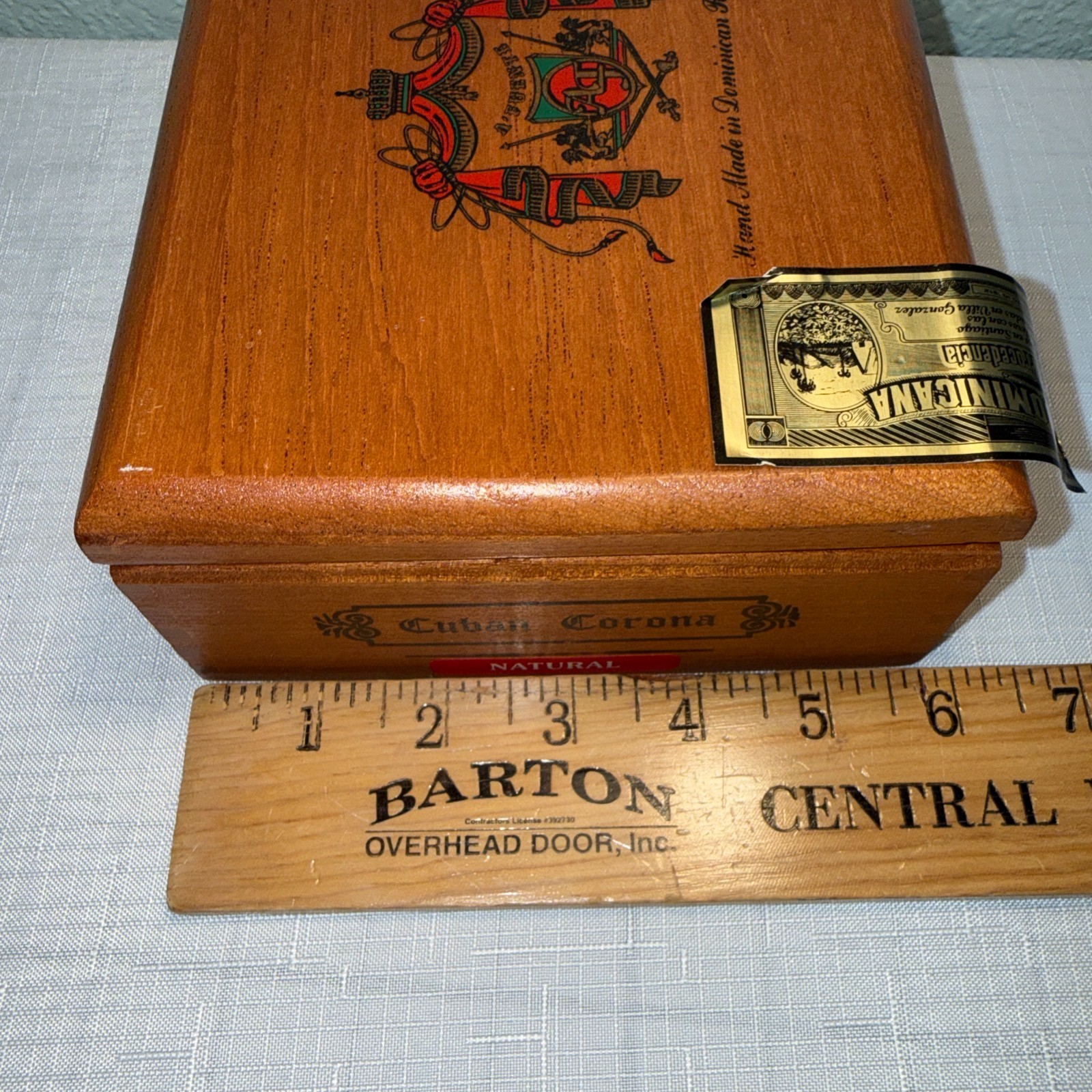 VTG Cigar Box Arturo Fuente Wooden Empty Cigar Box Cuban Corona