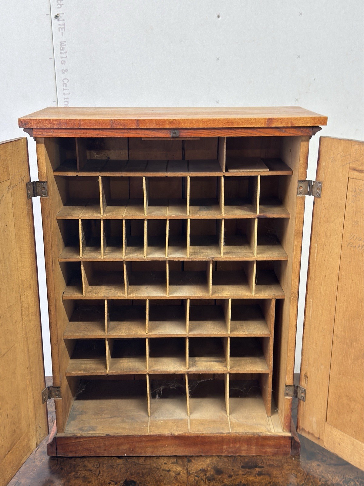 Diamond Dyes Display Cabinet – Antique Tin Litho country Store rare jester