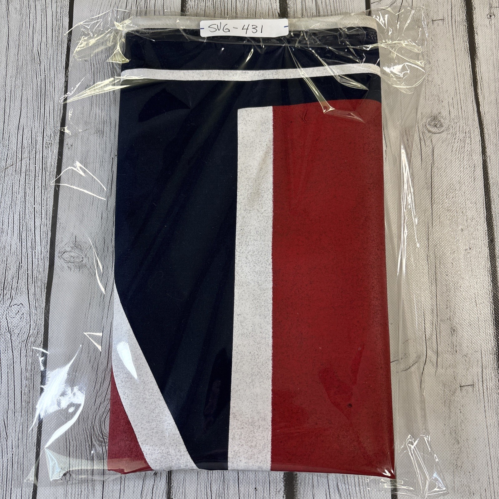 Vintage 1970s Brittania Sportswear Union Jack 2 Sided Promo Display Banner 50×30