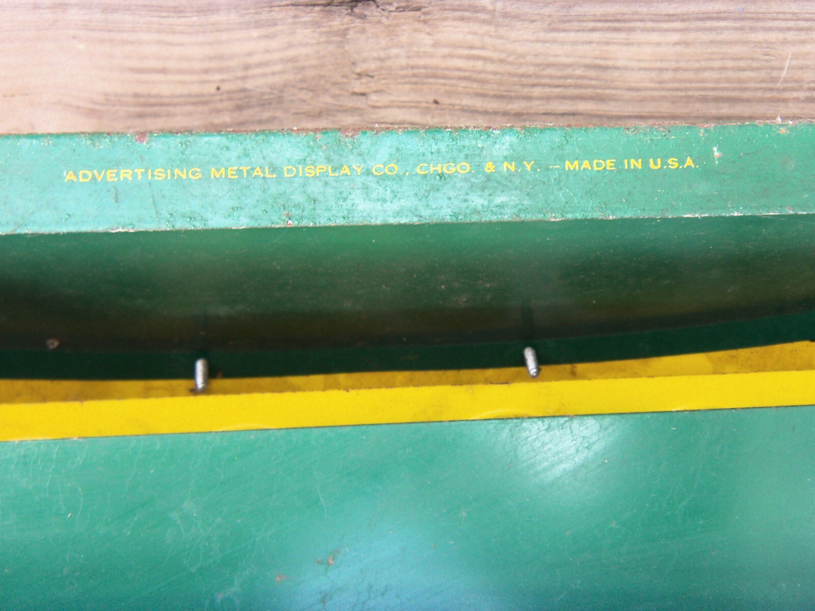 VINTAGE UNION FORK & HOE CO., COLUMBUS, OHIO TOOL HOLDER METAL STORE DISPLAY