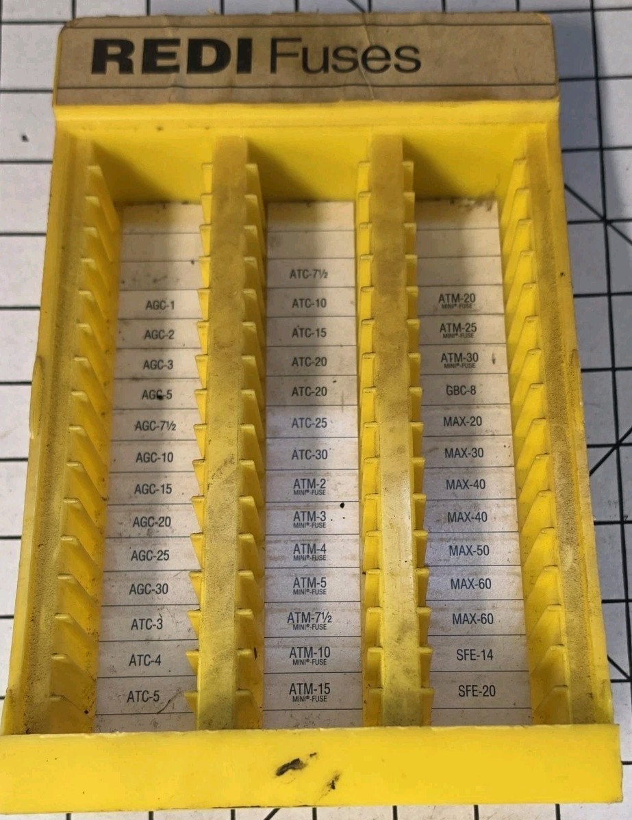 Vintage Redi Fuse Display For Display Only! No Fuses Included