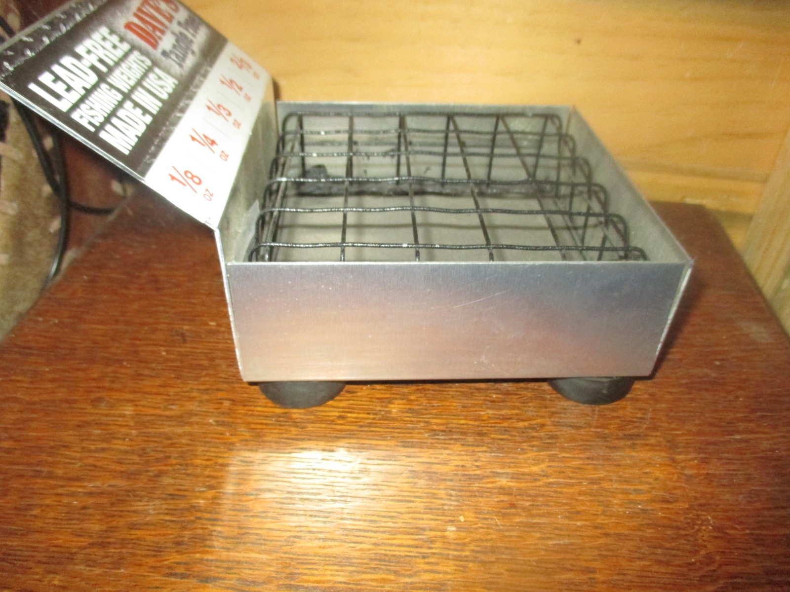 Vintage DAVE’S TANGLE FREE Lead-Free FISHING WEIGHTS DISPLAY/STORAGE – 1990’s