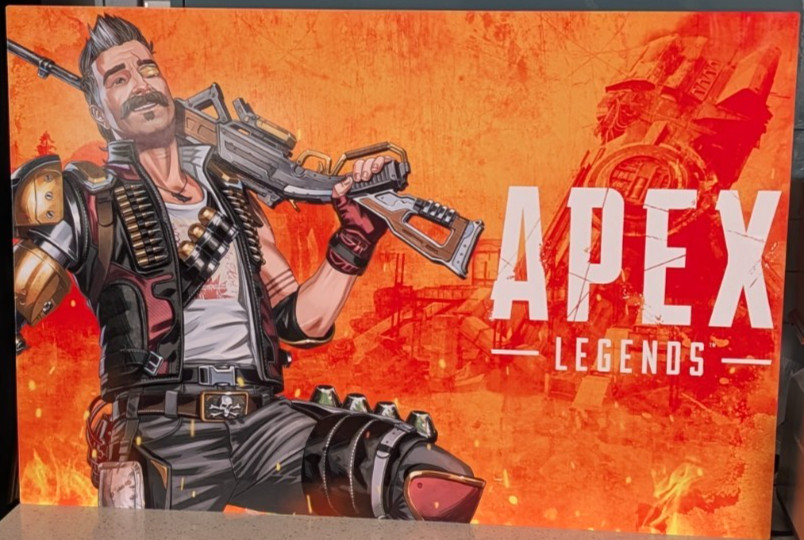 Apex Legends Fuse Aluminum ChromaLuxe Panel Store Display 24″ x 36″ Rare