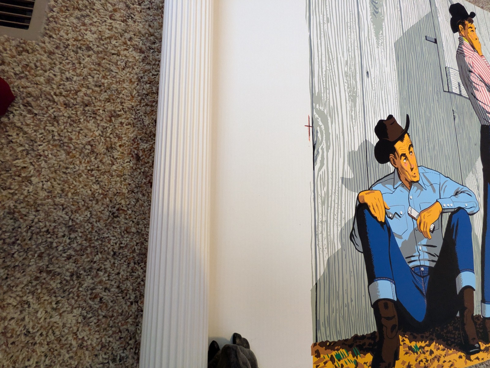 TWO Levi’s Vintage Graphic Screen Printing Store Posters PONY & RODEO Mural