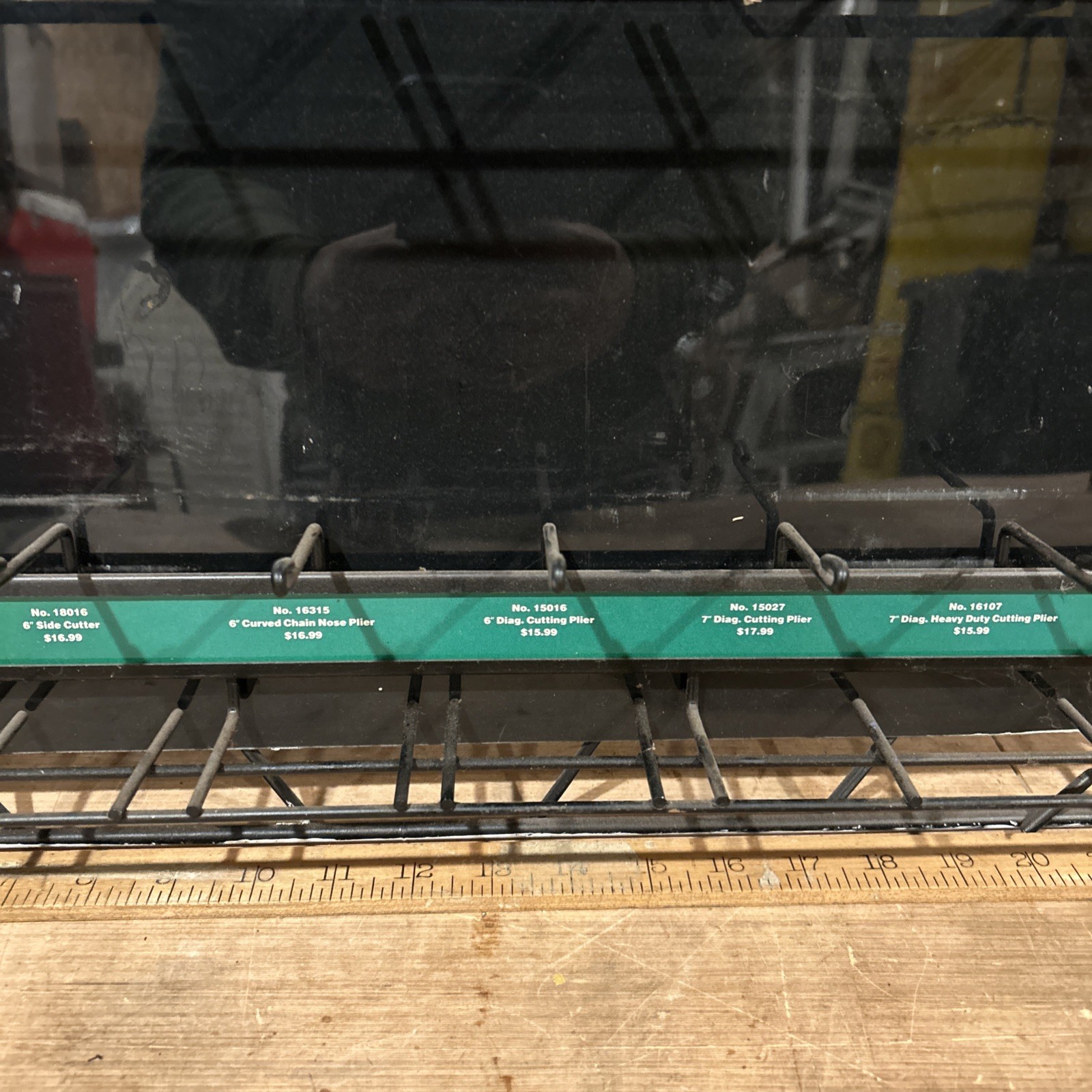 Vintage 1985 S-K Tools Hardware Store Plier Wrench Display 24” X 37” X 3”