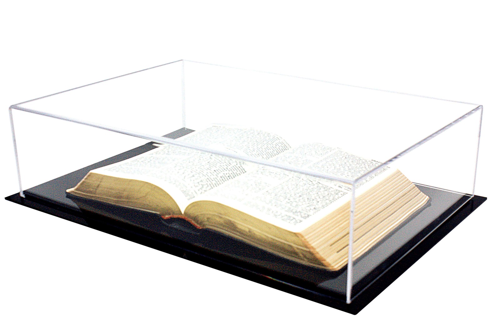 Deluxe Clear Acrylic Book, Stamp, or Coin Collection Display Case (A029A-BDS)