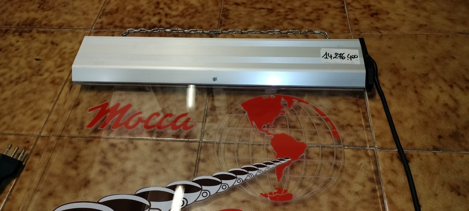 Very Rare Coffee Mocca Brasil Advertising Light Sign Table Working