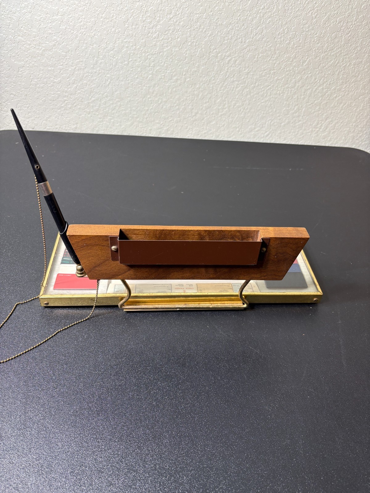 RARE Vintage Checkbook Bank Display. Banking. Finance.