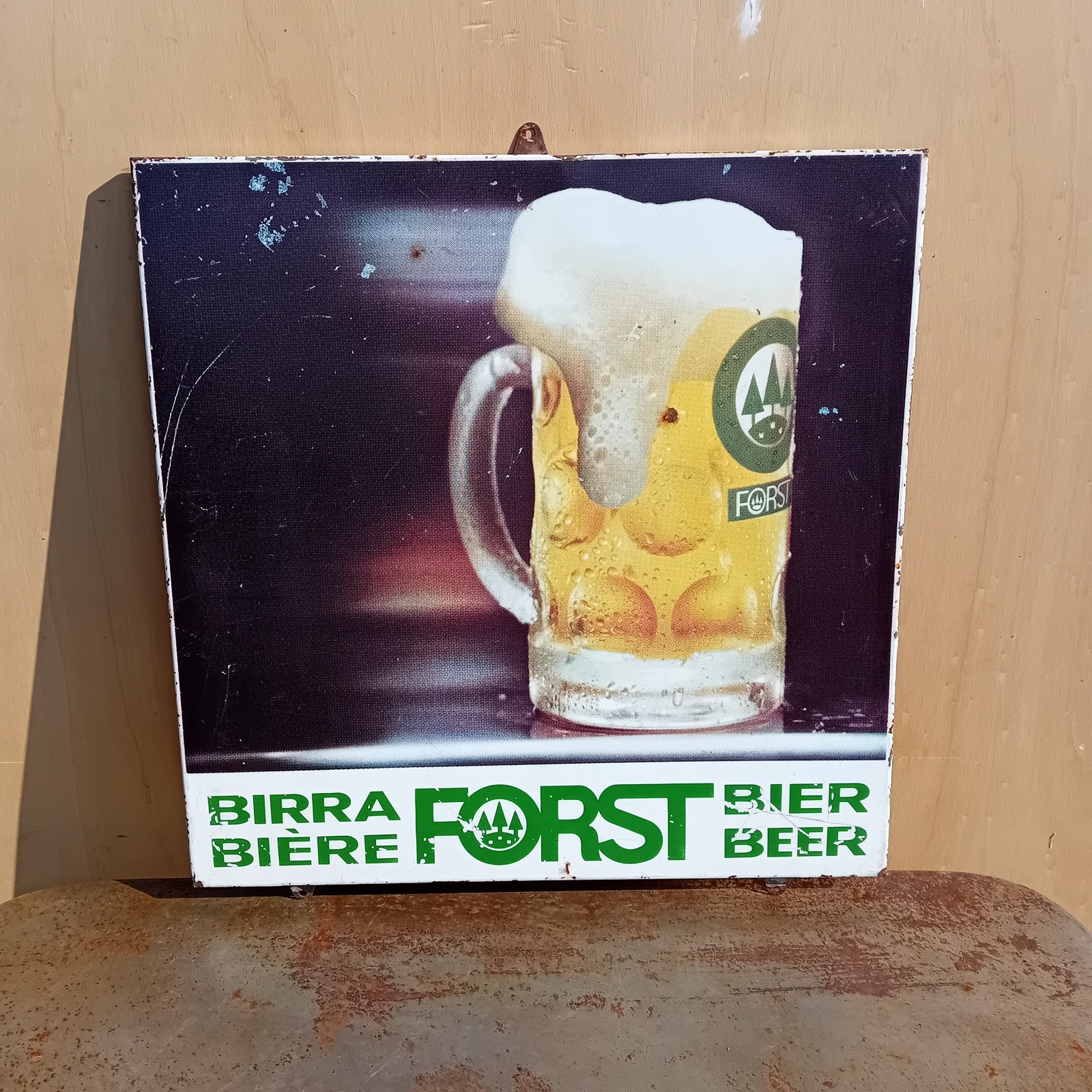 Forst Beer Screen Printed Table Sign