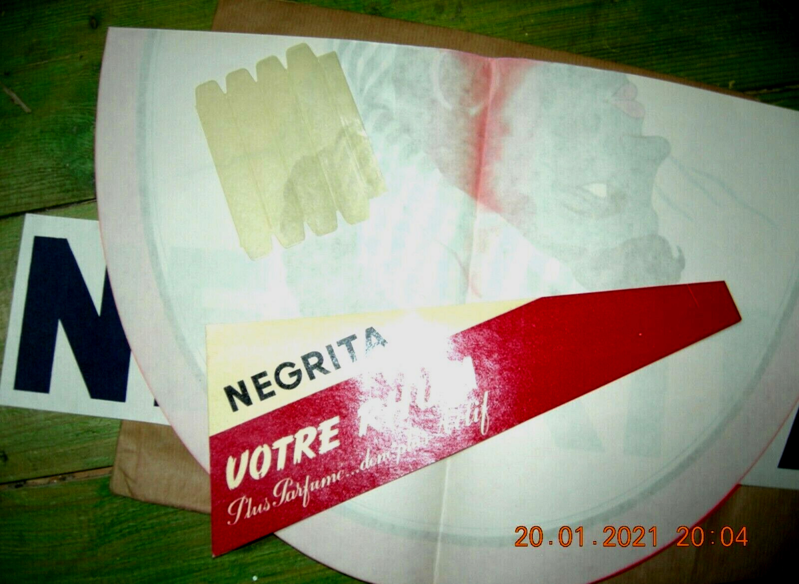 NEGRITA – VOTRE RUM – ADVERTISING IN ENVELOPE – FRANCE 1954 – NEVER USED