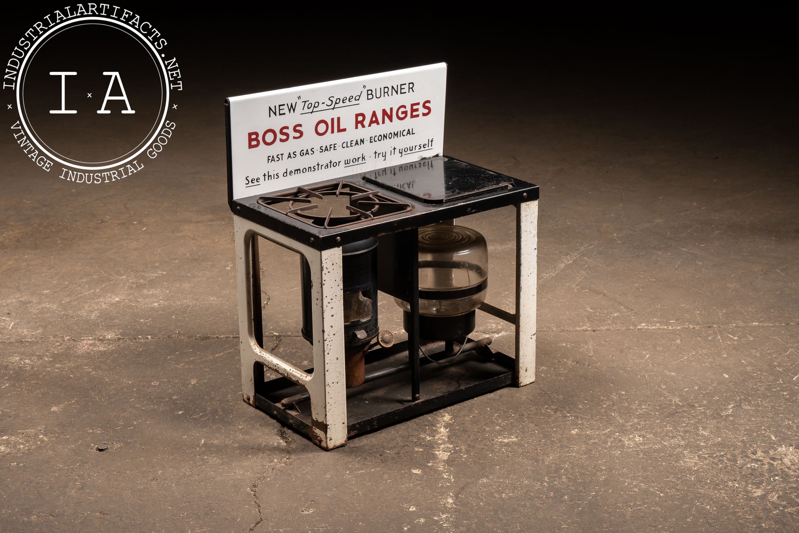 Vintage “Boss” Oil Ranges In-Store Point-of-Sale Display