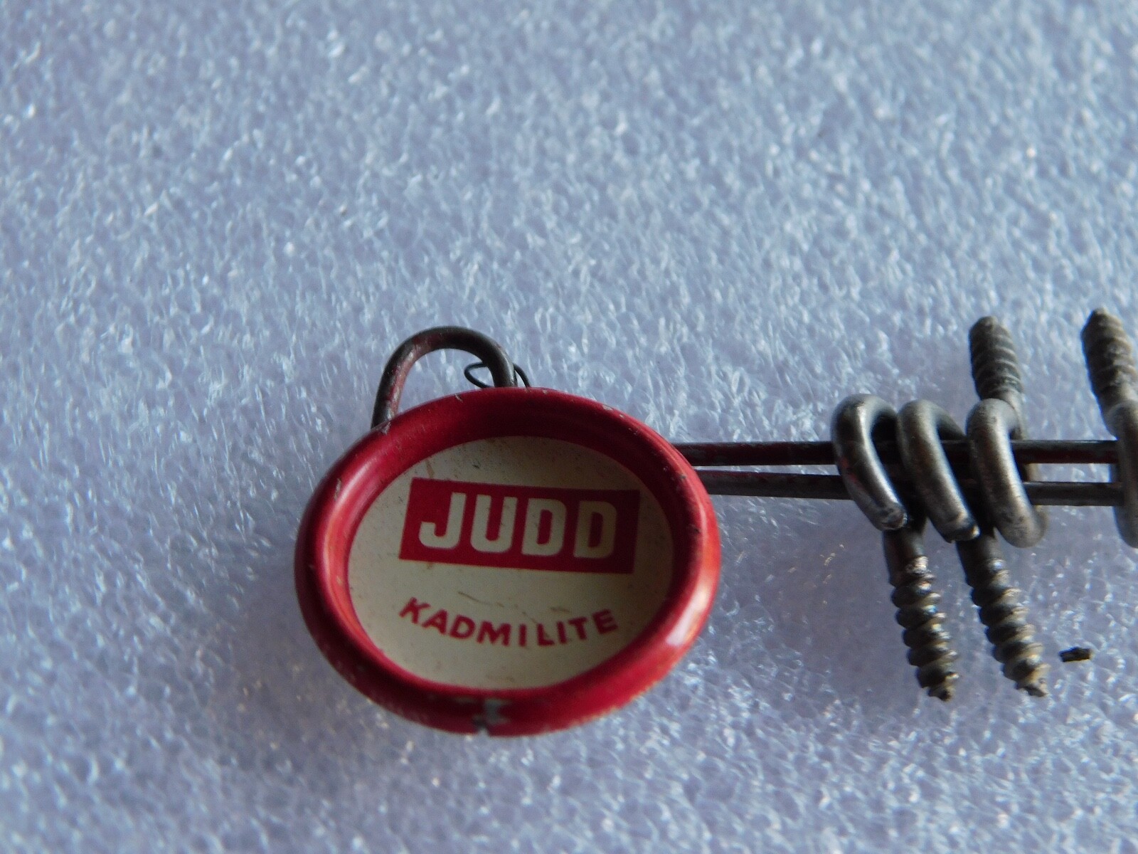 Vintage Hardware Judd Kadmilite Eye Hook Screw Holder