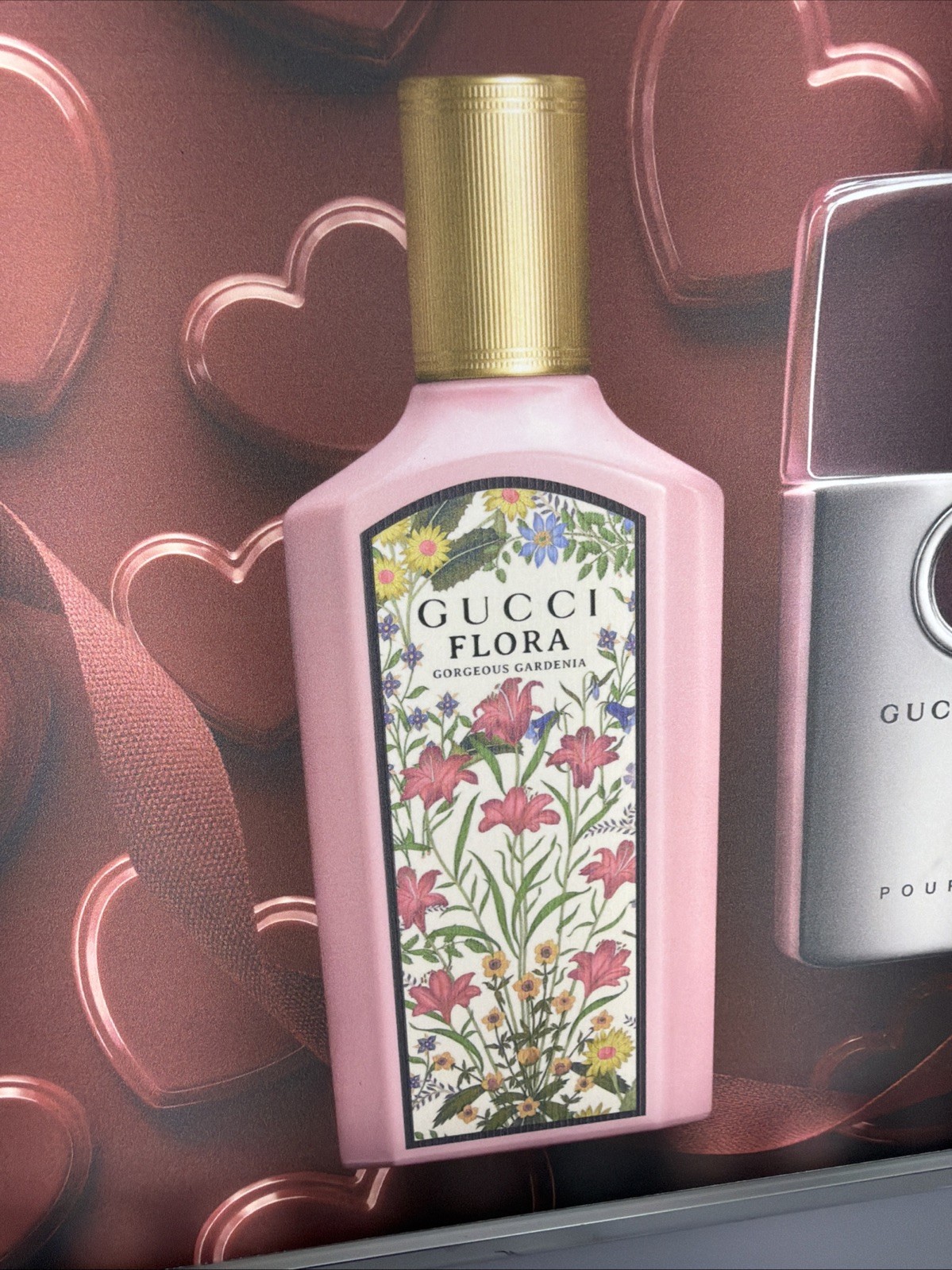 Gucci Backlit Lightbox Display Insert 13.25” Retail Fragrance Tower Panel