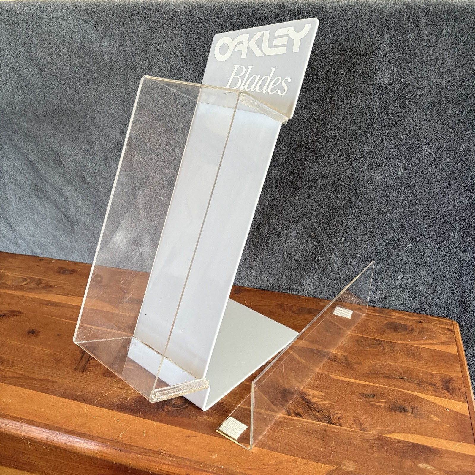 Vtg 1985 OAKLEY BLADES Sunglasses Store Countertop Display Case OG 1st Gen RARE