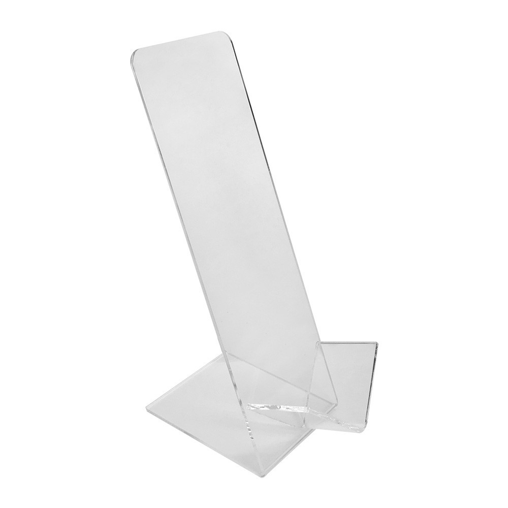 Set Of 4 Pcs 9 In Height Crystal Clear Acrylic Vertical Single Shoe Stand Retail