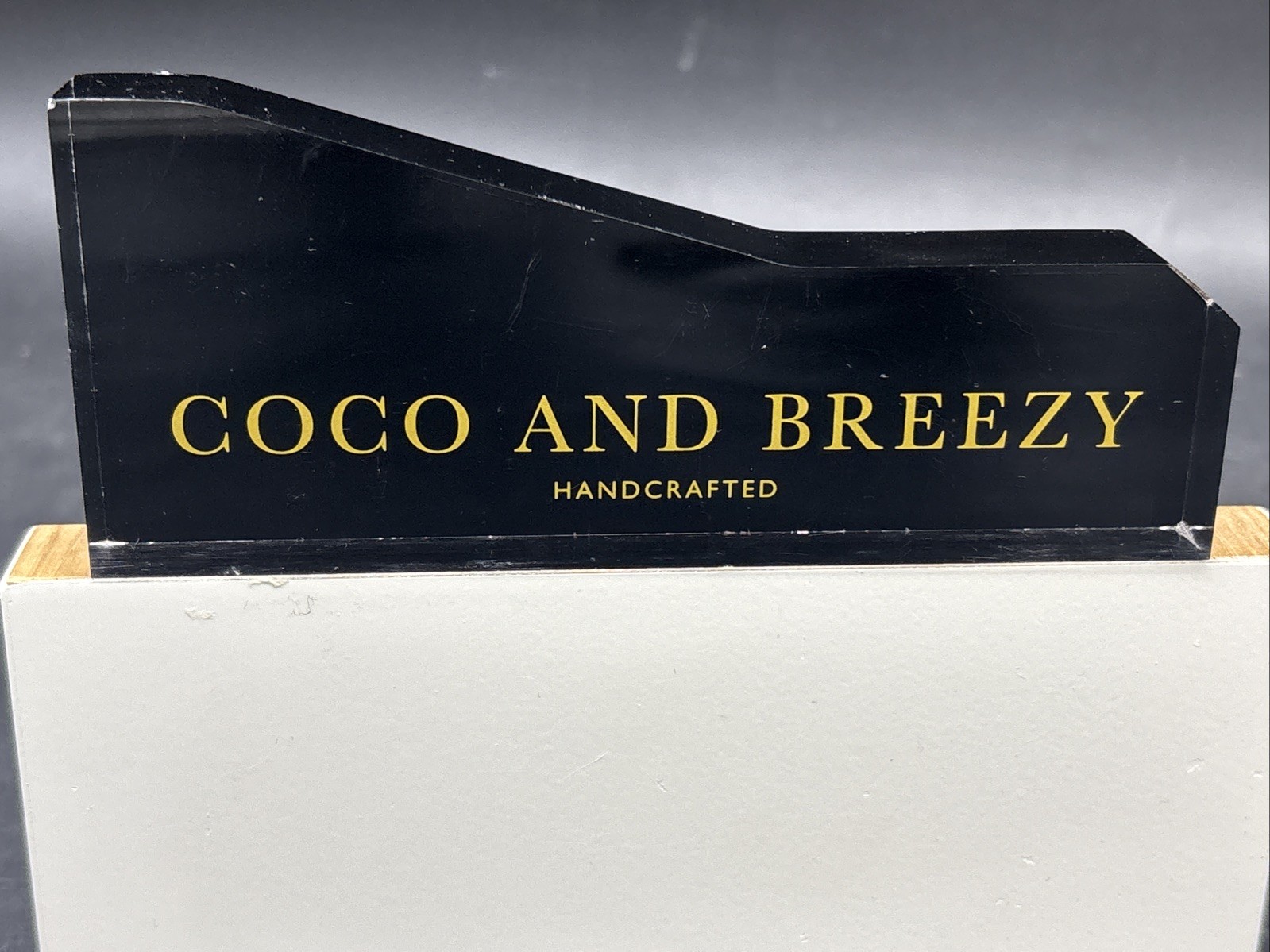 Coco and Breezy Eyewear Acrylic Retail Display – Boutique Counter POP Sign