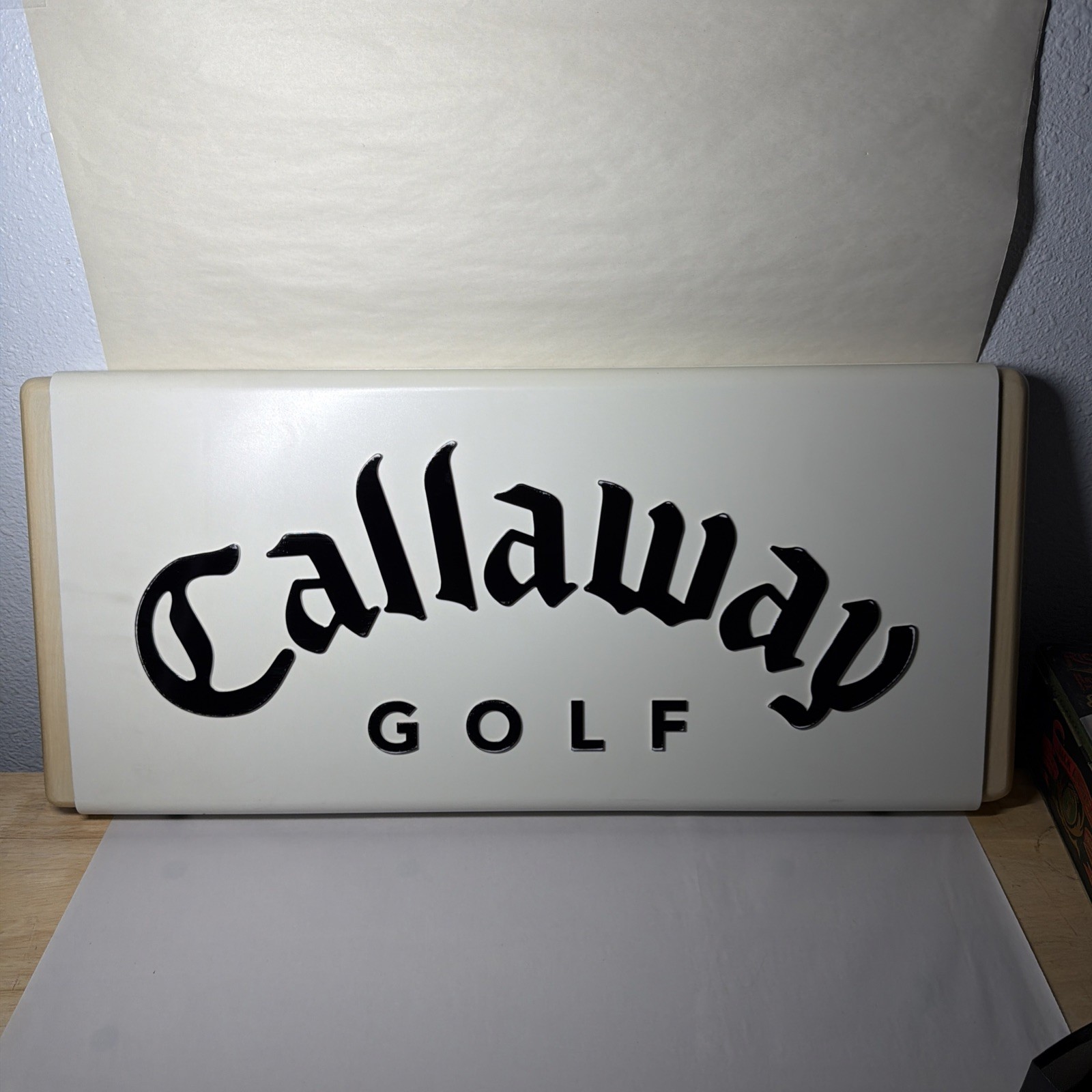 Callaway Golf Commercial Shelf Header Top Display Advertising Sign 27”x13”