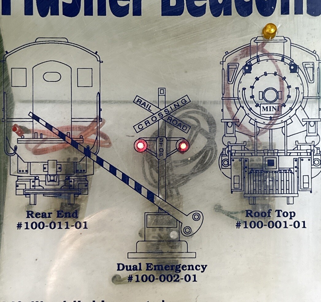 Vintage Hobby/Model Train Store Counter Display ~ MINIATRONICS Flasher Beacons