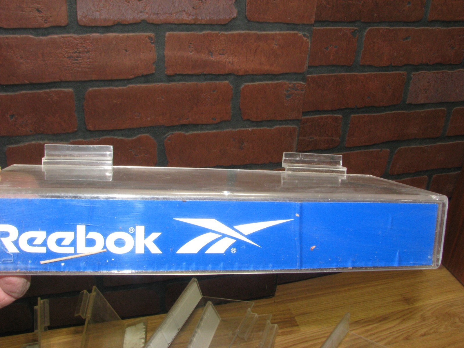 Vintage Slat Wall Display Shoe Shelf Reebok Lot of 12
