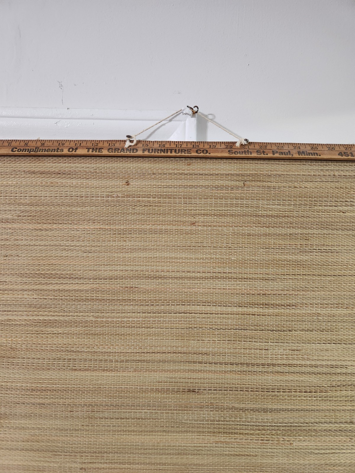 Vintage 1960s ZIG ZAG Cigarette Papers Bamboo Ratan Banner Wall Hanging 65″x35″