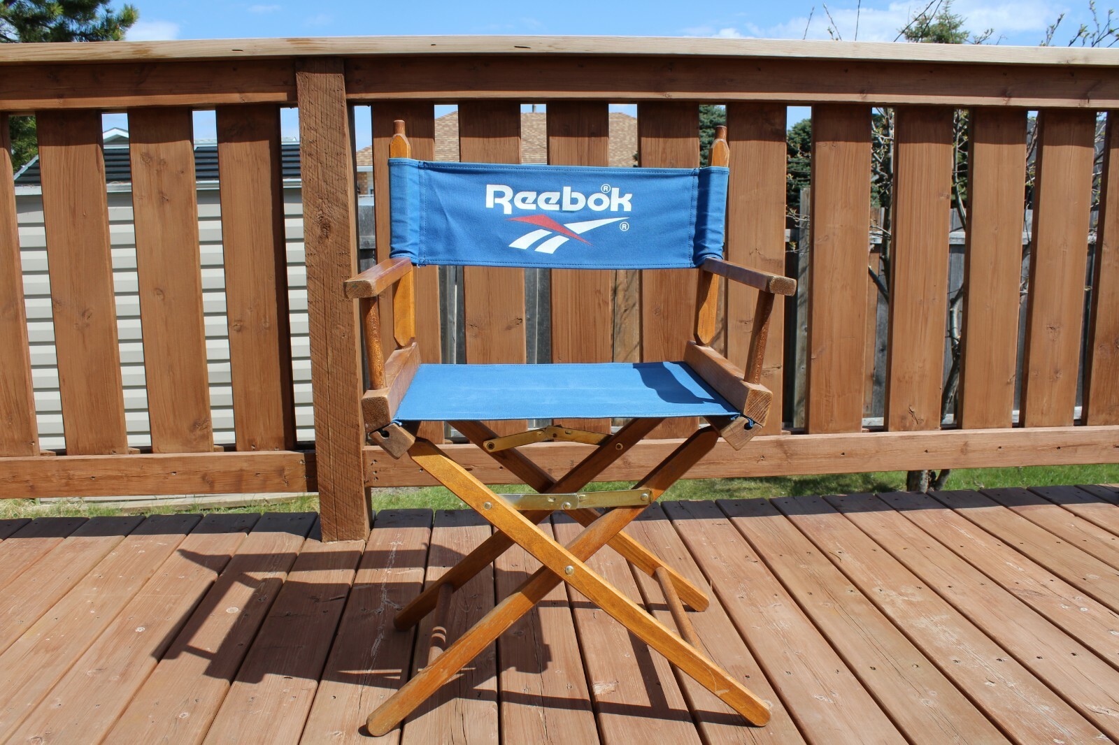 Classic Folding Reebok Director Chair Retro Collectible Vintage