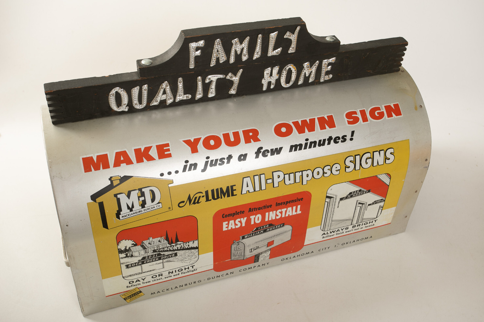 Macklanburg Duncan Co M-D (HSE) Nu-Lume Sign Display (JSF6) All Purpose Mail Box