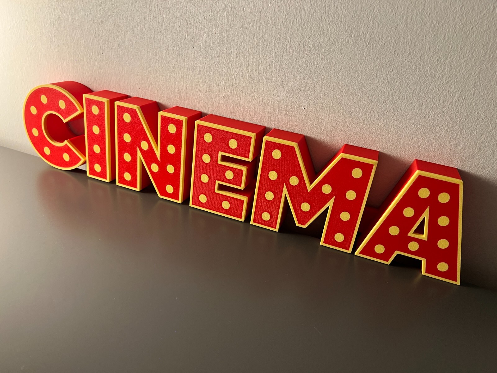 Cinema Sign Sign Sign Plaque Movie Cinema Lighted Sign Vintage Movies Logo