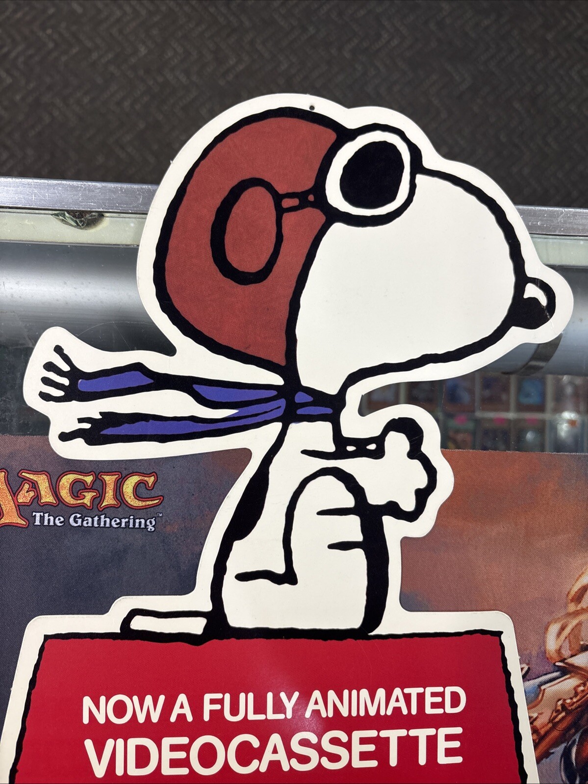 Snoopy He’s Your Dog Charlie Brown Mobile Display Hi-Tops Video 1987 10×19