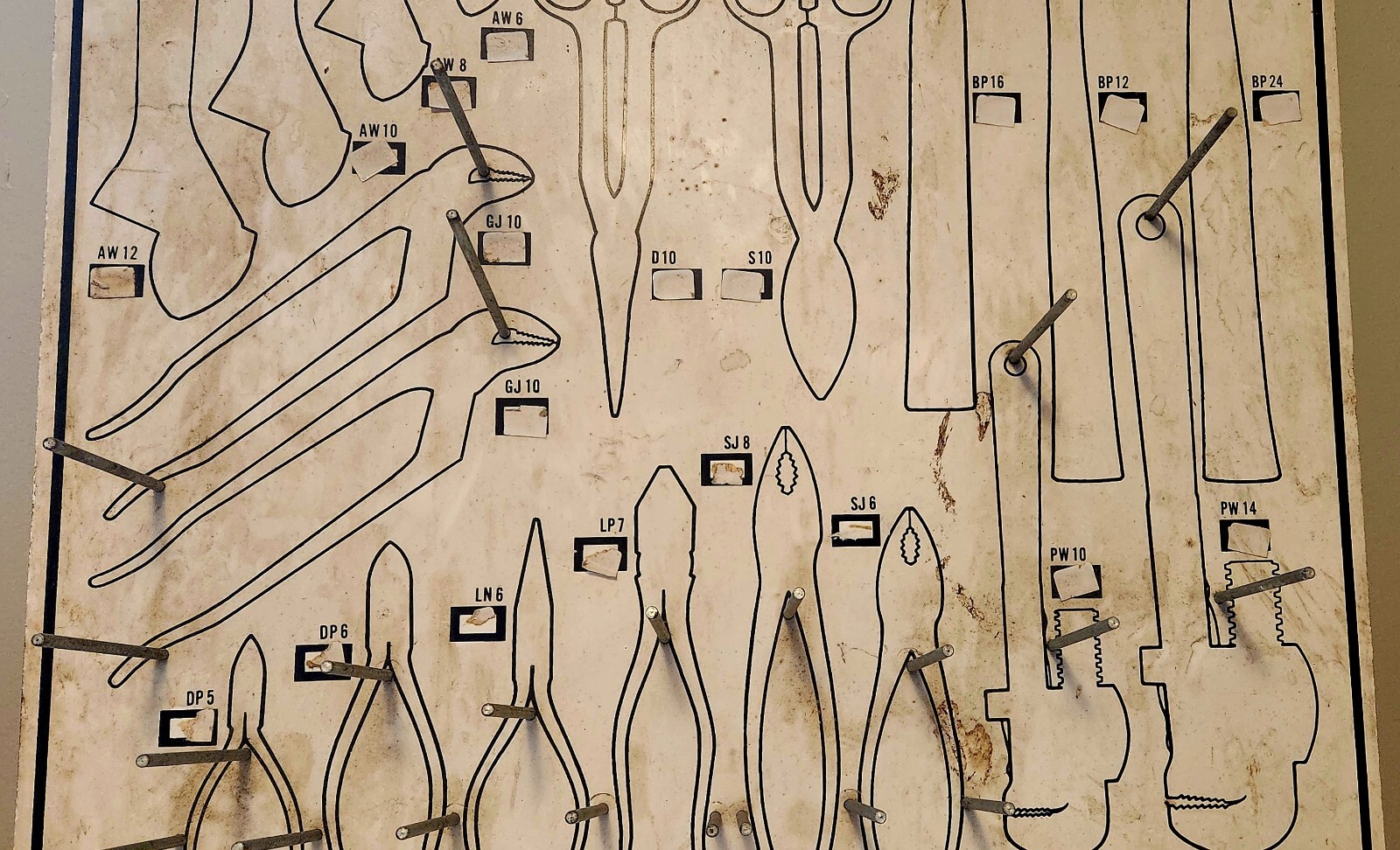 THORSEN Professional Tool Store Display Cabinet Door & Hangers For Various Tools