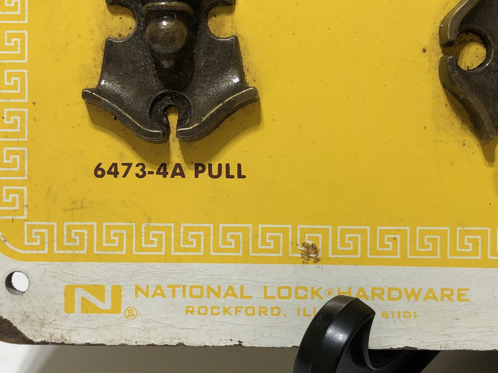Vintage National Lock & Hardware COLONIAL CLASSIC Store DISPLAY Drawer Pull Knob