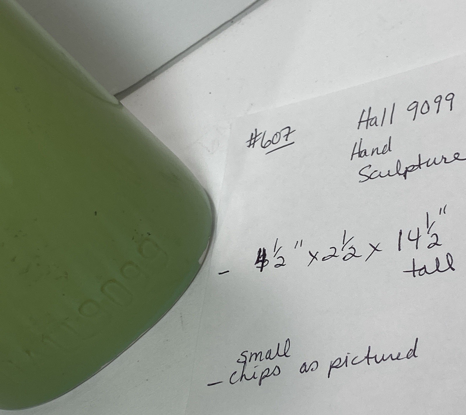 HALL Porcelain 9099 Ambidextrous Hand Glove Green 14 3/4″