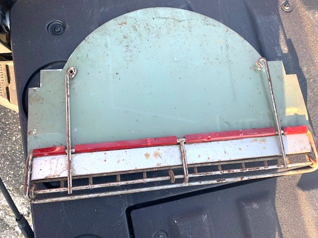 VINTAGE 1940’S WILLARD BATTERY EMBOSSED CABLE RACK 17 X 12