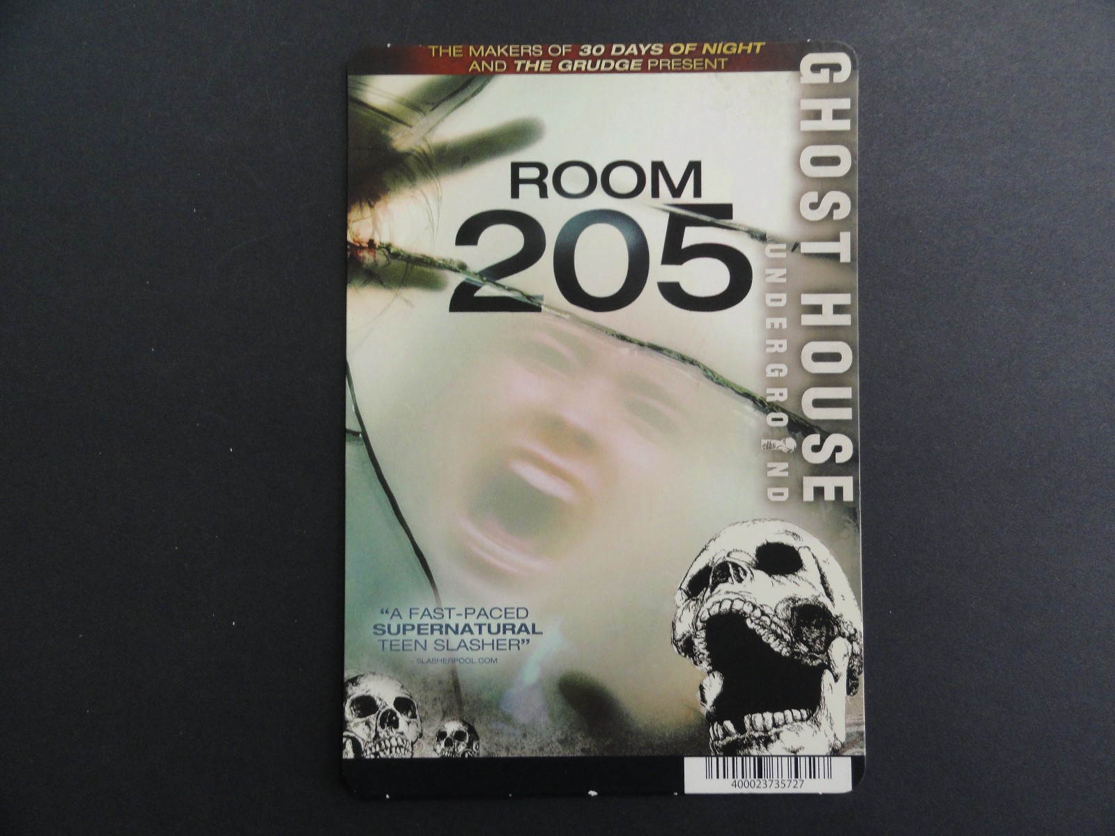 ROOM 205 (GHOSTHOUSE UNDERGROUND) BLOCKBUSTER VIDEO BACKER CARD