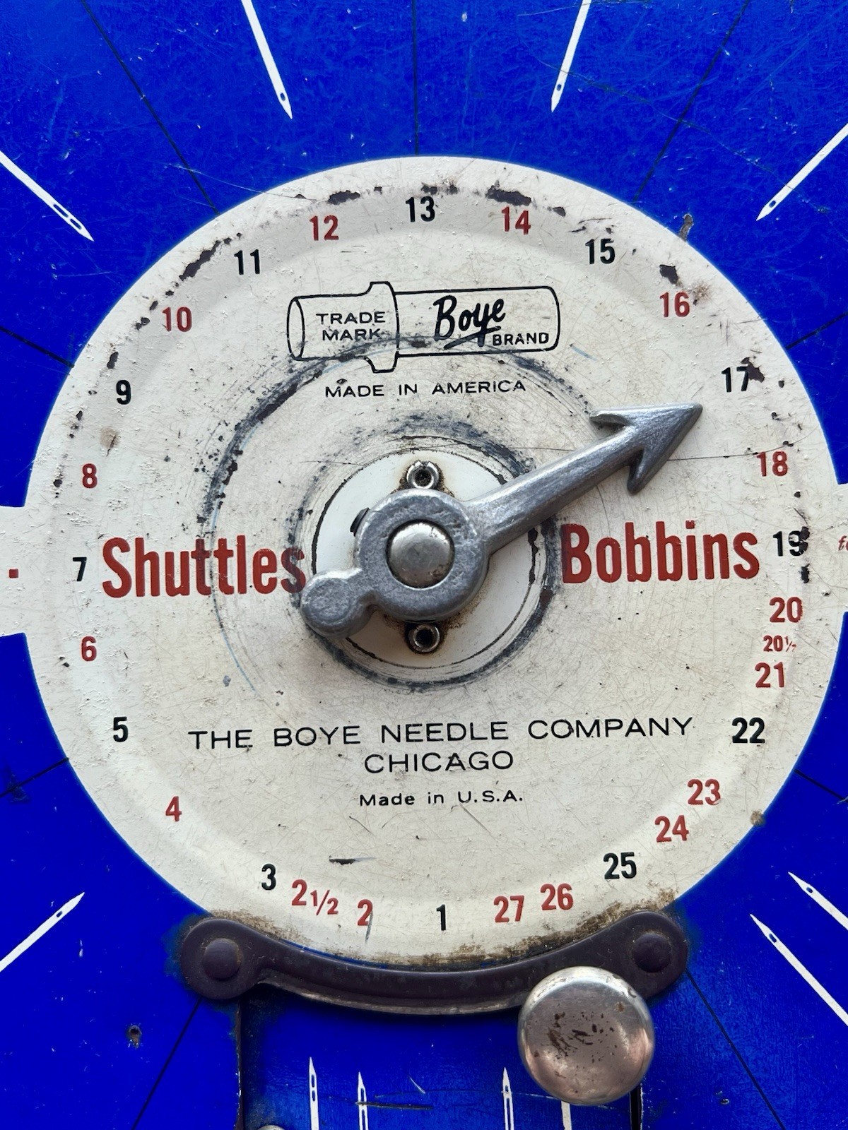 Antique Boye Co. Needle, Shuttles & Bobbins Store Display Case-empty. *Photos*