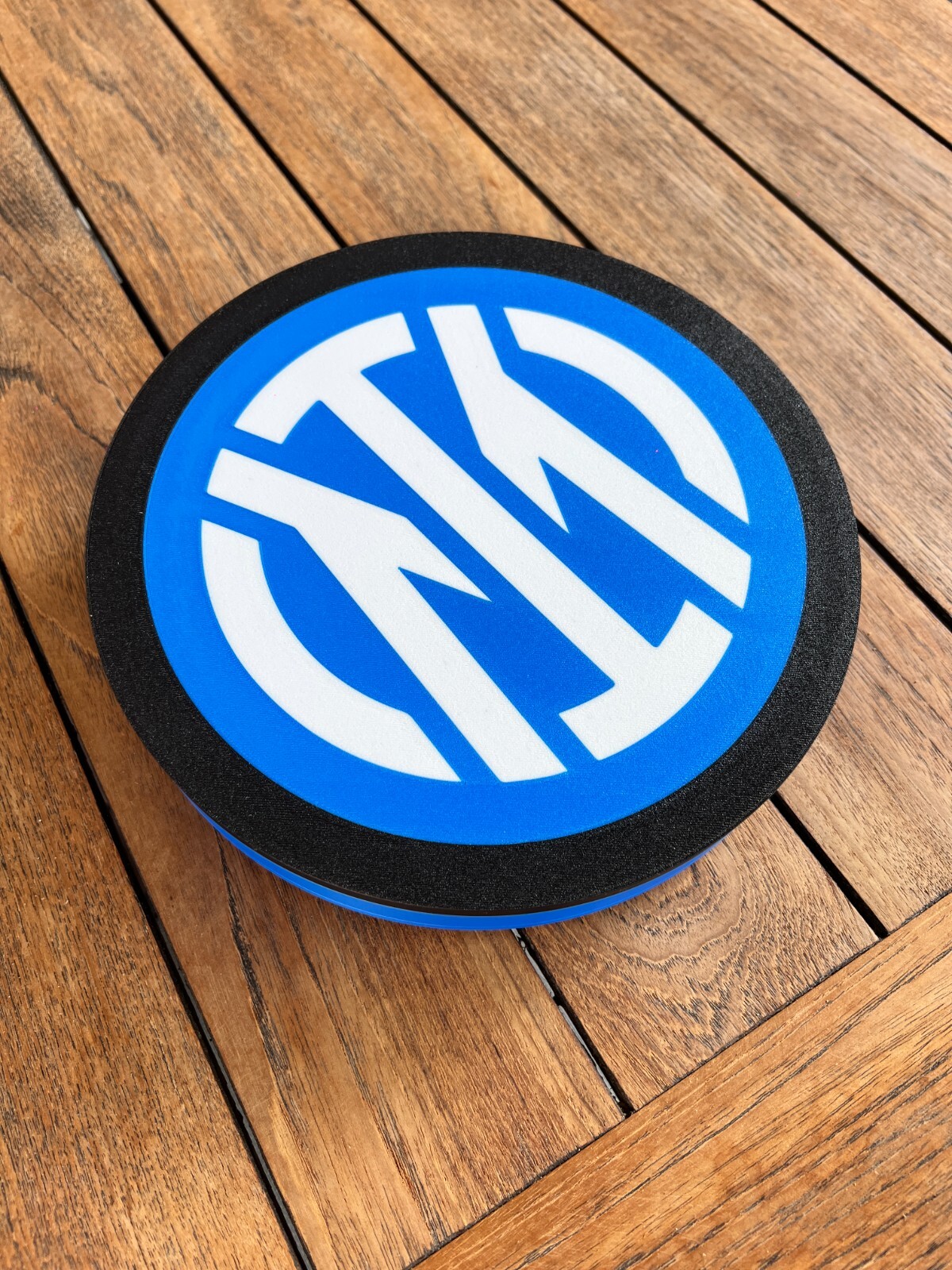 Inter sign plate light FC Internazionale Milano football logo lighted led