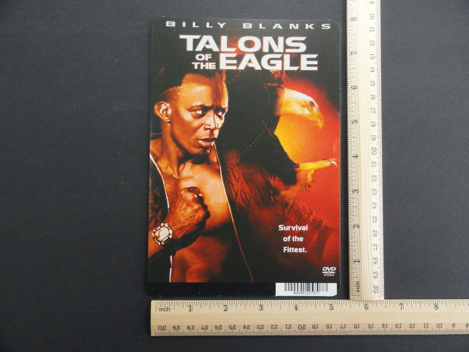 TALONS OF THE EAGLE (BILLY BLANKS) BLOCKBUSTER VIDEO BACKER CARD