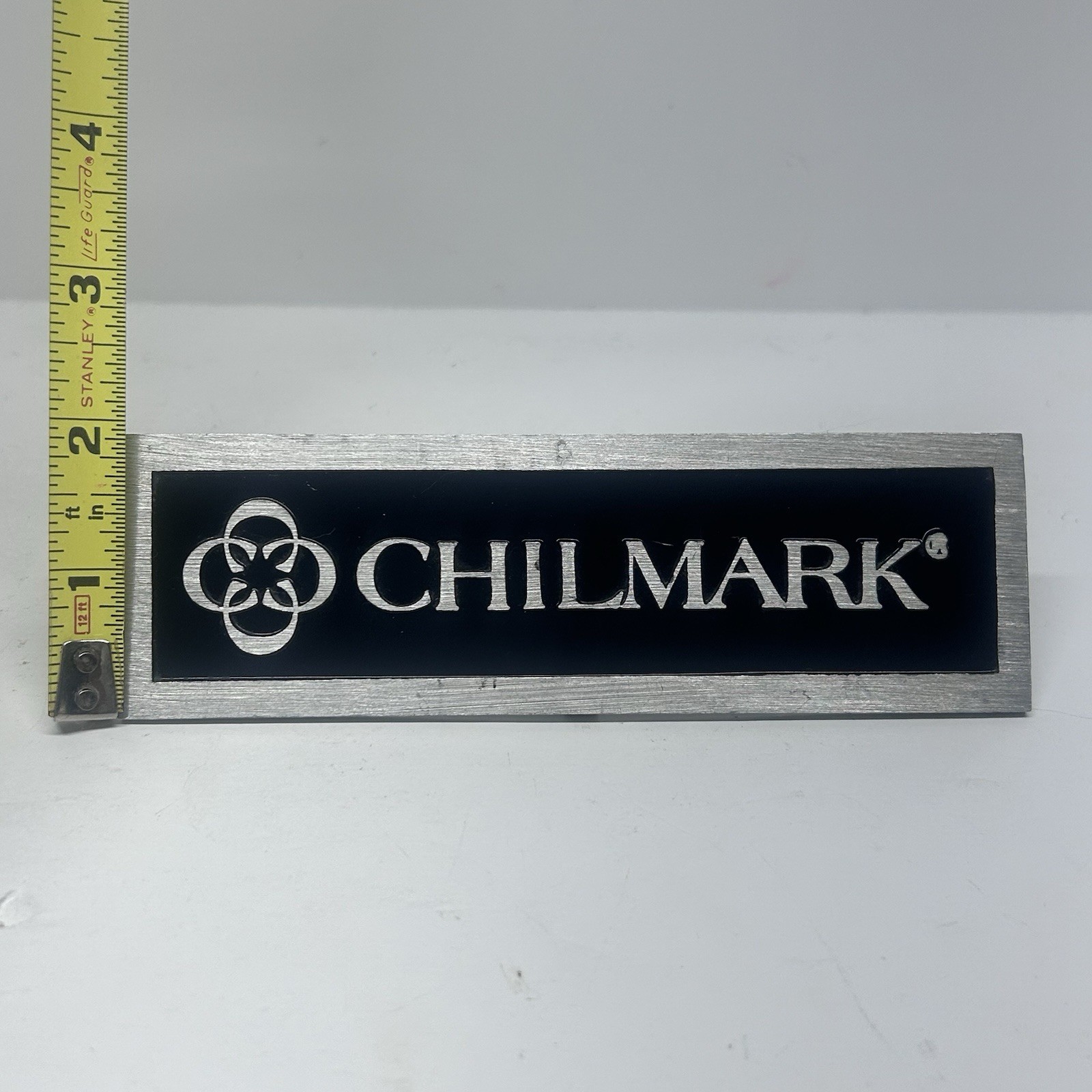 Chilmark Pewter Sign Placard Store Display Plate Advertising EUC