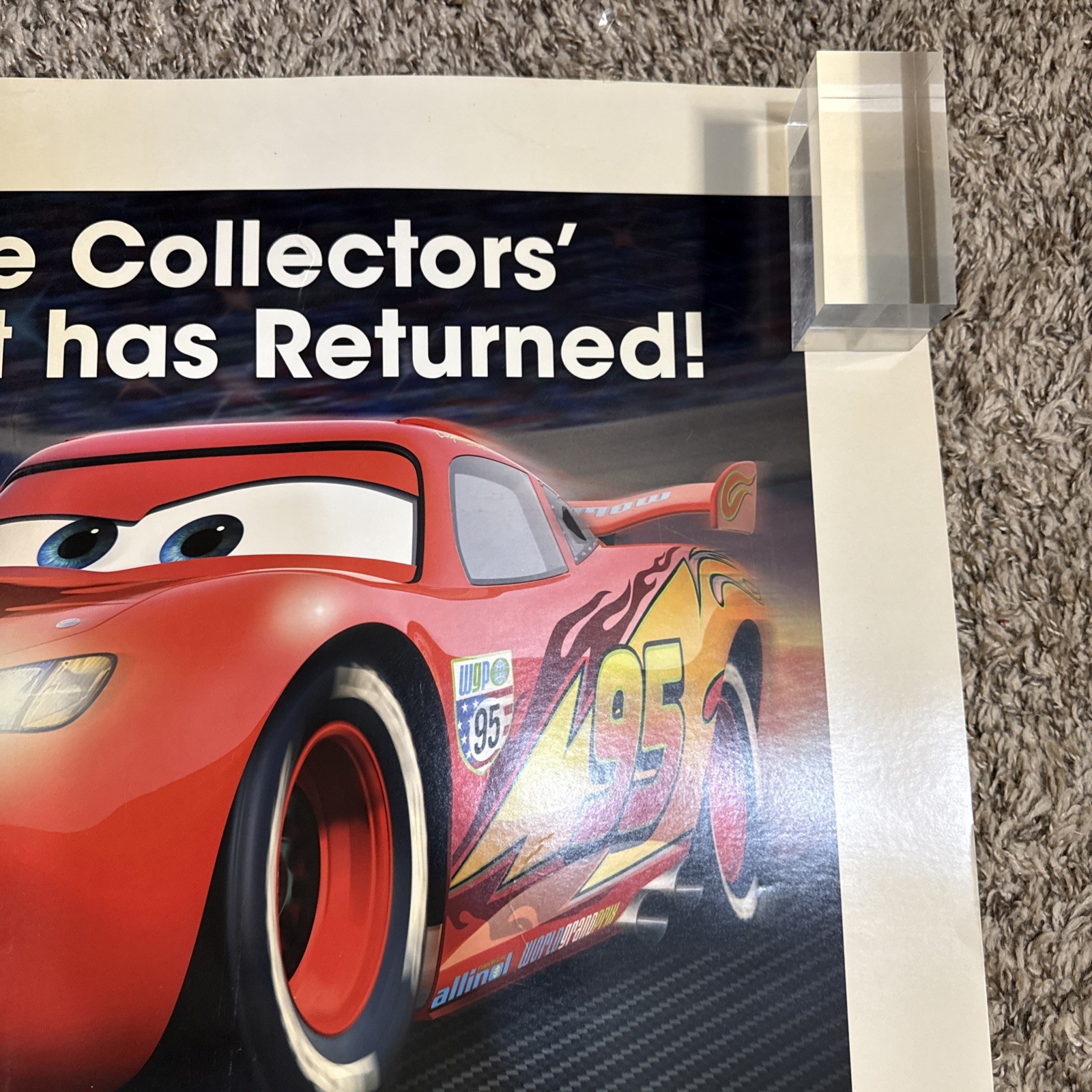 2012 Disneys Cars Diecast Toys Mattel Kmart Store Display Sign Poster 30×30” in
