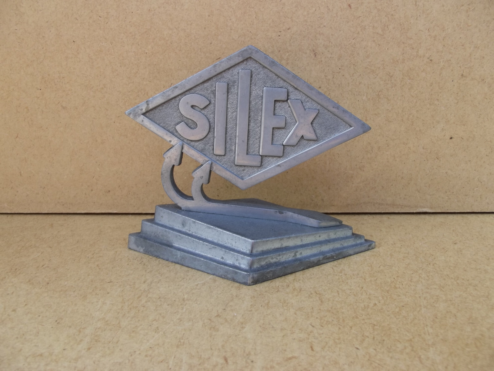 SILEX Antique Advertising Flint Metal Paper Press Art Deco Period