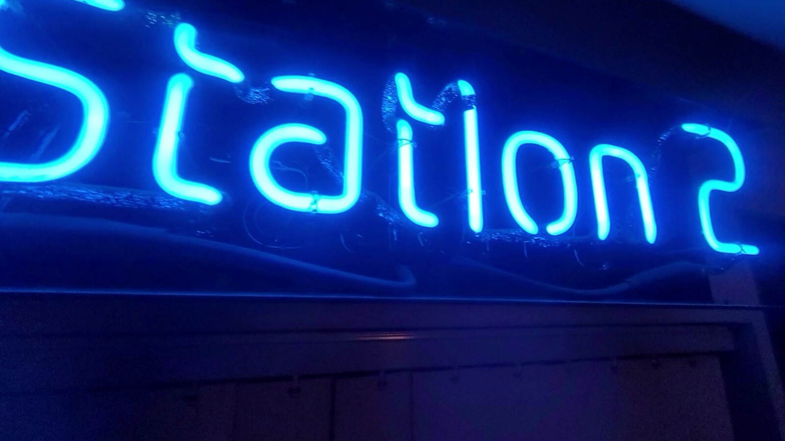 PlayStation 2 GameStop Retro Blue Neon Storefront Light ✨️