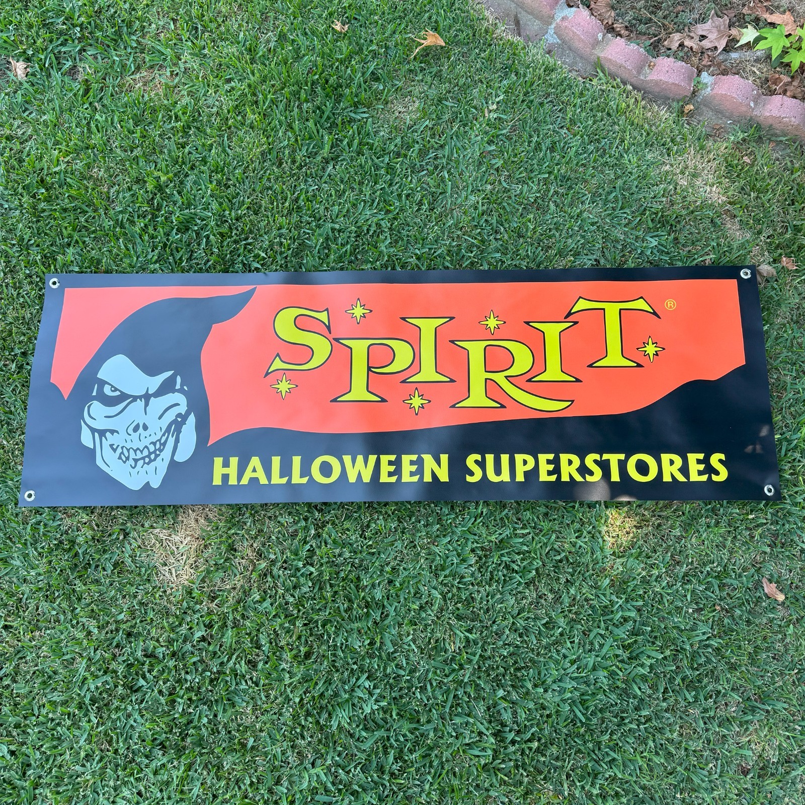 Spirit Halloween Superstores Banner – Vintage 90s/2000s Vinyl Store Display Sign