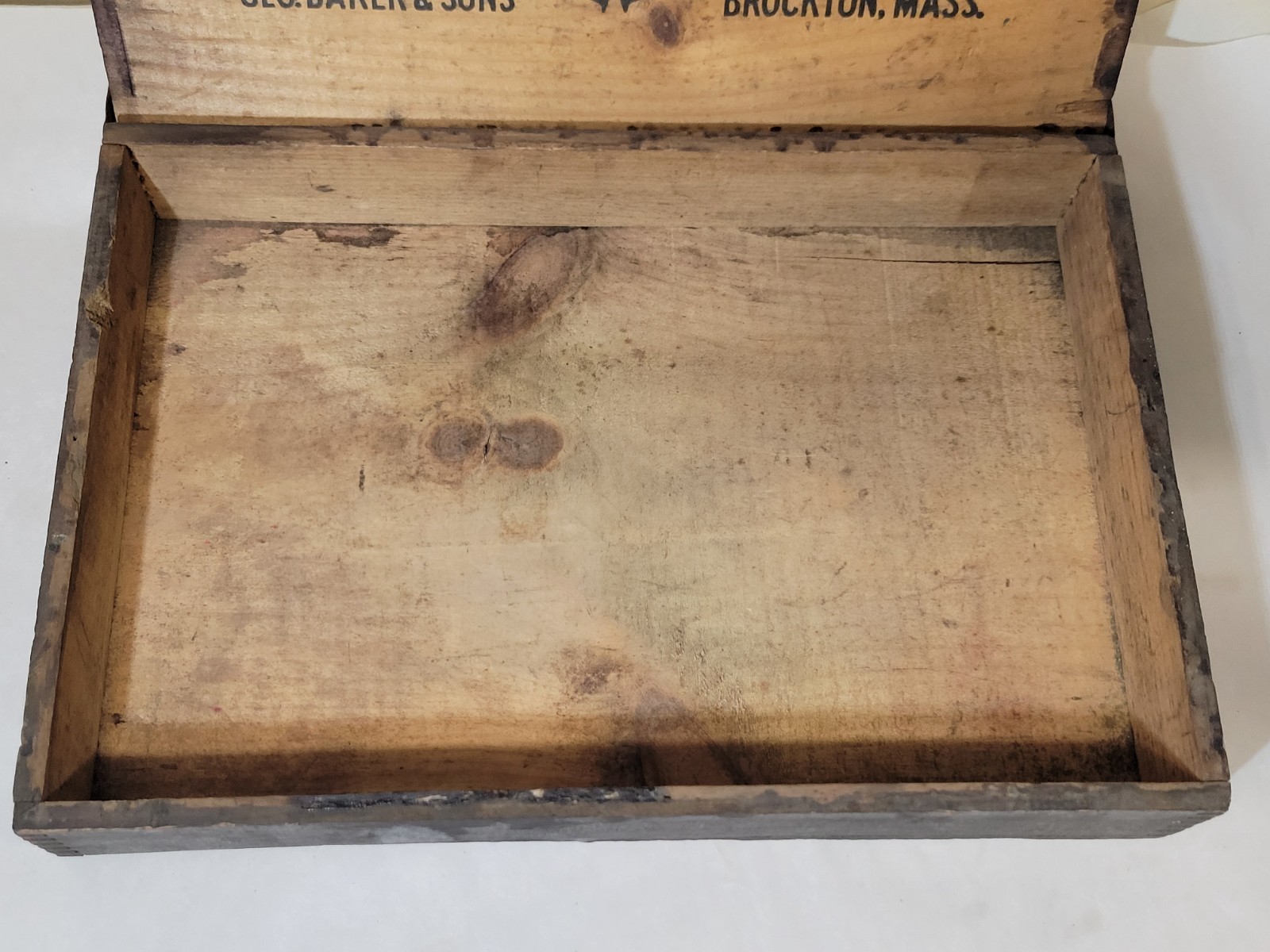 Wizard Carpet Tacks Box 1880-1920 Nails Antique Hardware Store Display Crate