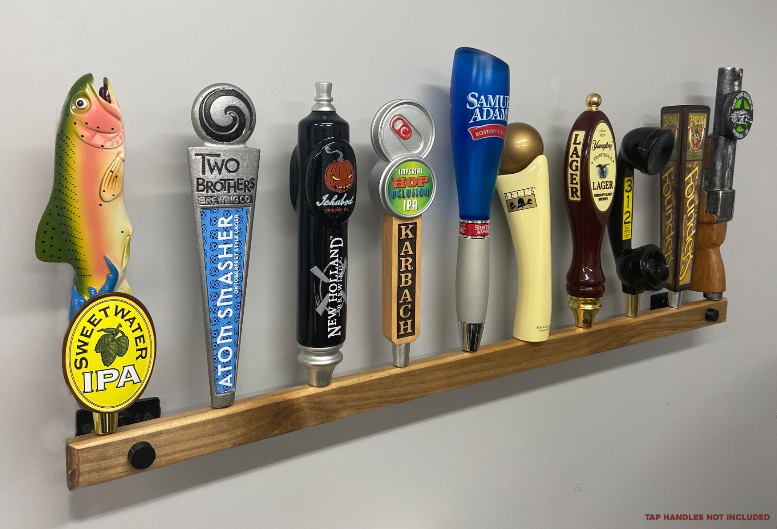 Tap Handle Wall Display (Stand Off) – 24″ or 36″ Wide