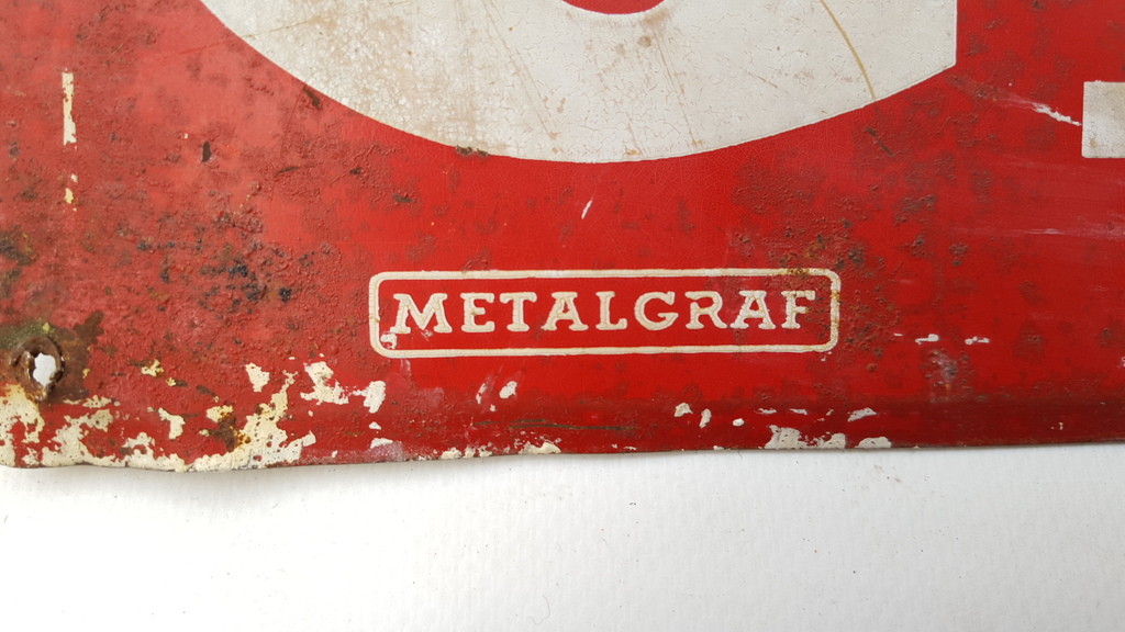 targa insegna pubblicitaria latta gillette 1950 metalgraf pubblicità vintage