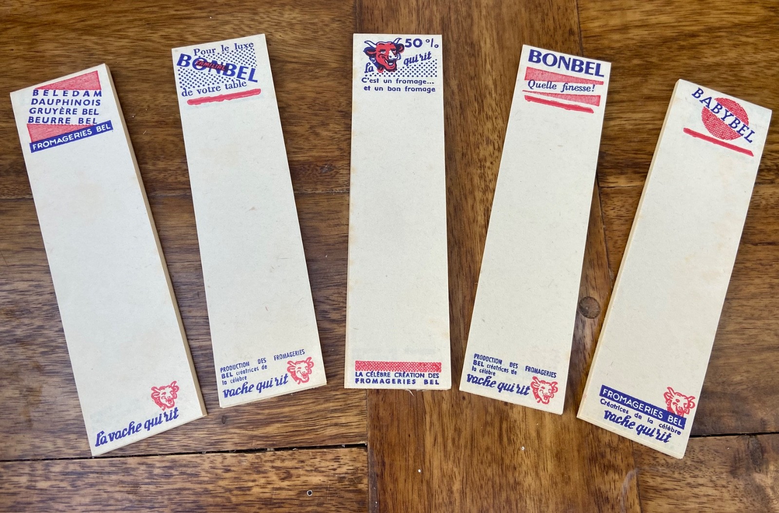 5 old grocery notebook LA VACHE QUI RIT candy babybel n enamel plate box
