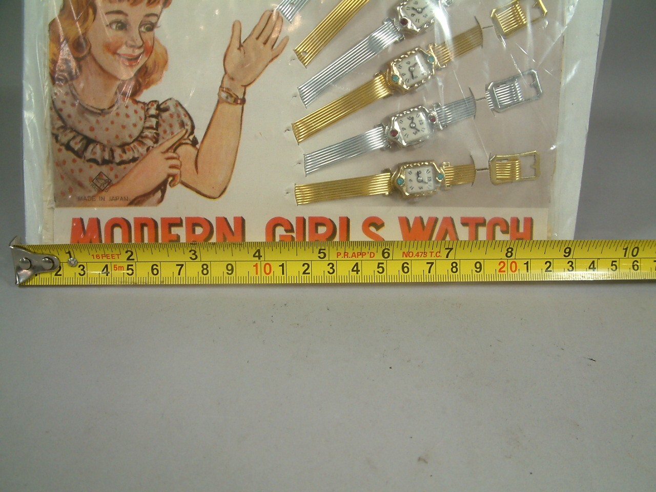 1950s Store Display Girls Toy Wrist Watches Rare Japan WOW!