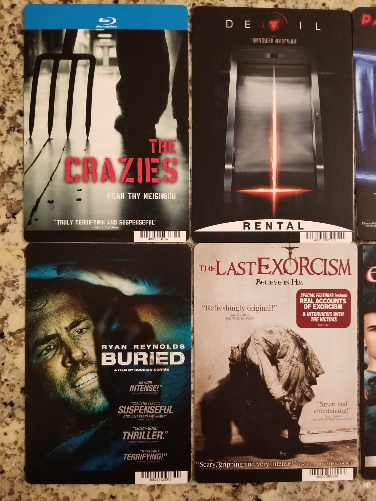 HORROR MOVIE Mini-Poster/Rental CARDs Exorcism Vampire Eclipse Twilight New Moon